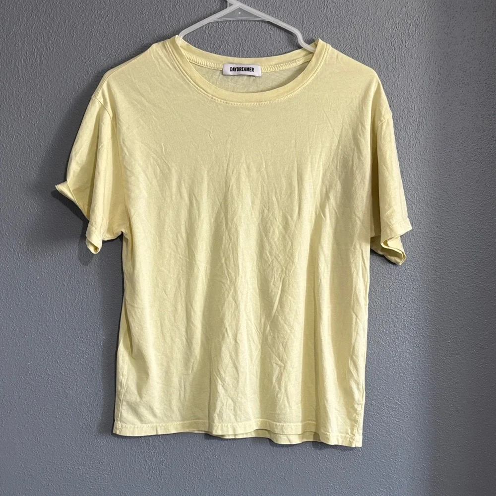 Daydreamer Pale Yellow Crewneck Tee